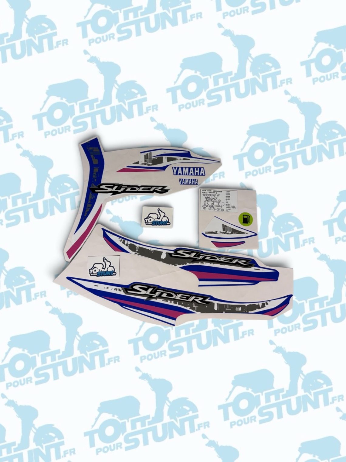 KIT DÉCO BLEU SLIDER STUNT MBK YAMAHA
