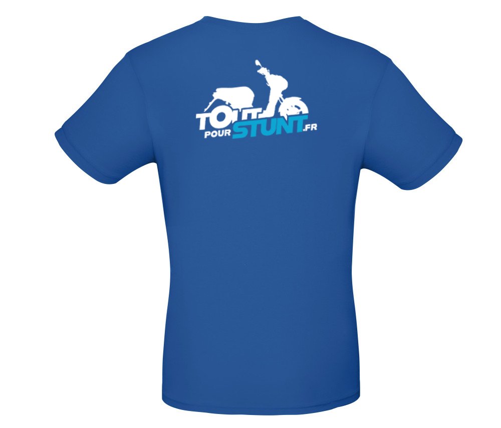 T-shirt TOUT POUR STUNT - vue de détail SCOOTER-MBK-STUNT-YAMAHA