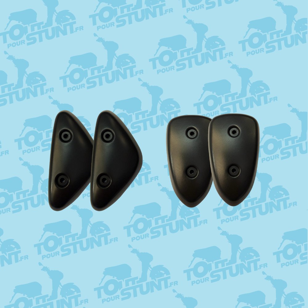LOT DE 4 PADS NOIR STUNT-SLIDER MBK YAMAHA