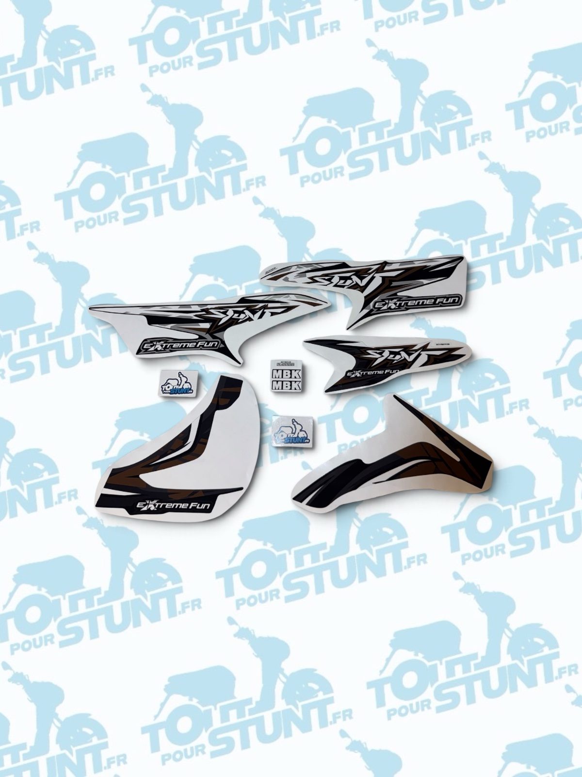 KIT DÉCO MARRON EXTRÊME FUN MBK YAMAHA