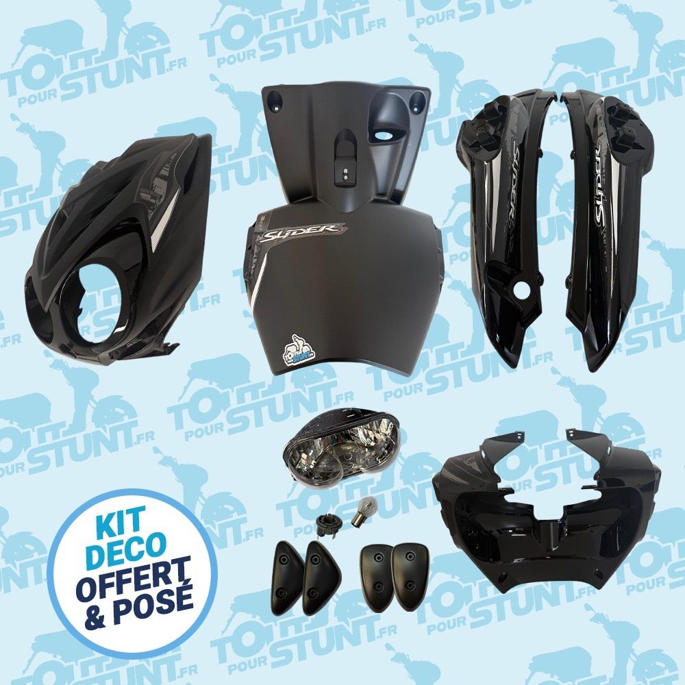 KIT CARÉNAGE SIMPLE NOIR SLIDER STUNT MBK YAMAHA