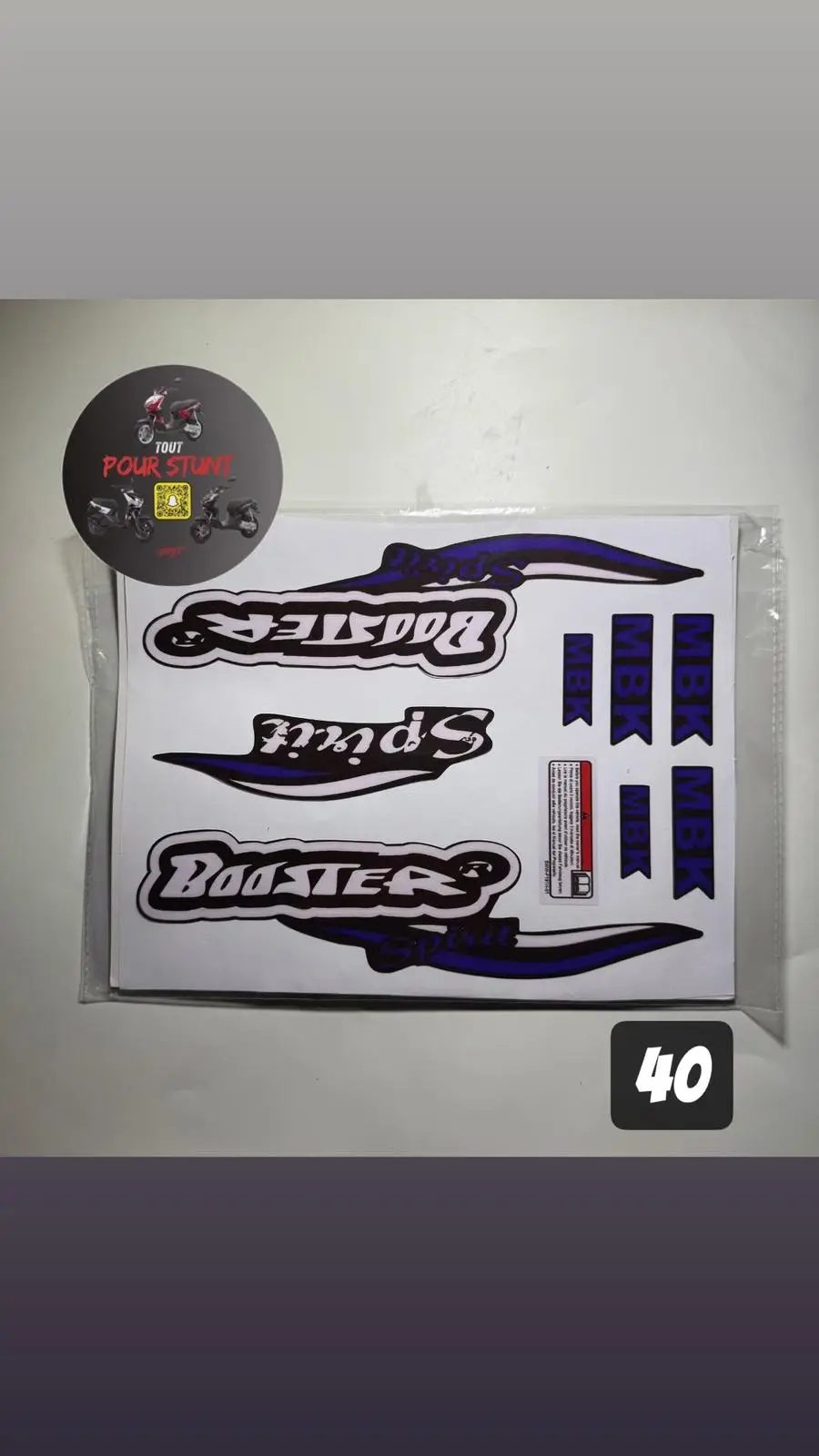 KIT DÉCO BLEU BOOSTER-BW’S-SPIRIT MBK YAMAHA
