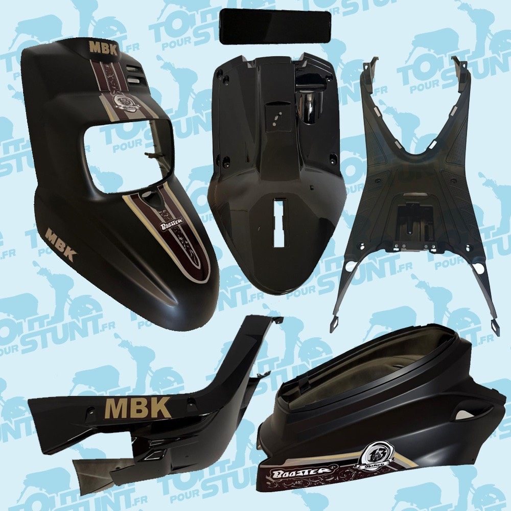 KIT CARÉNAGE NOIR BOOSTER-BW’S-SPIRIT MBK YAMAHA