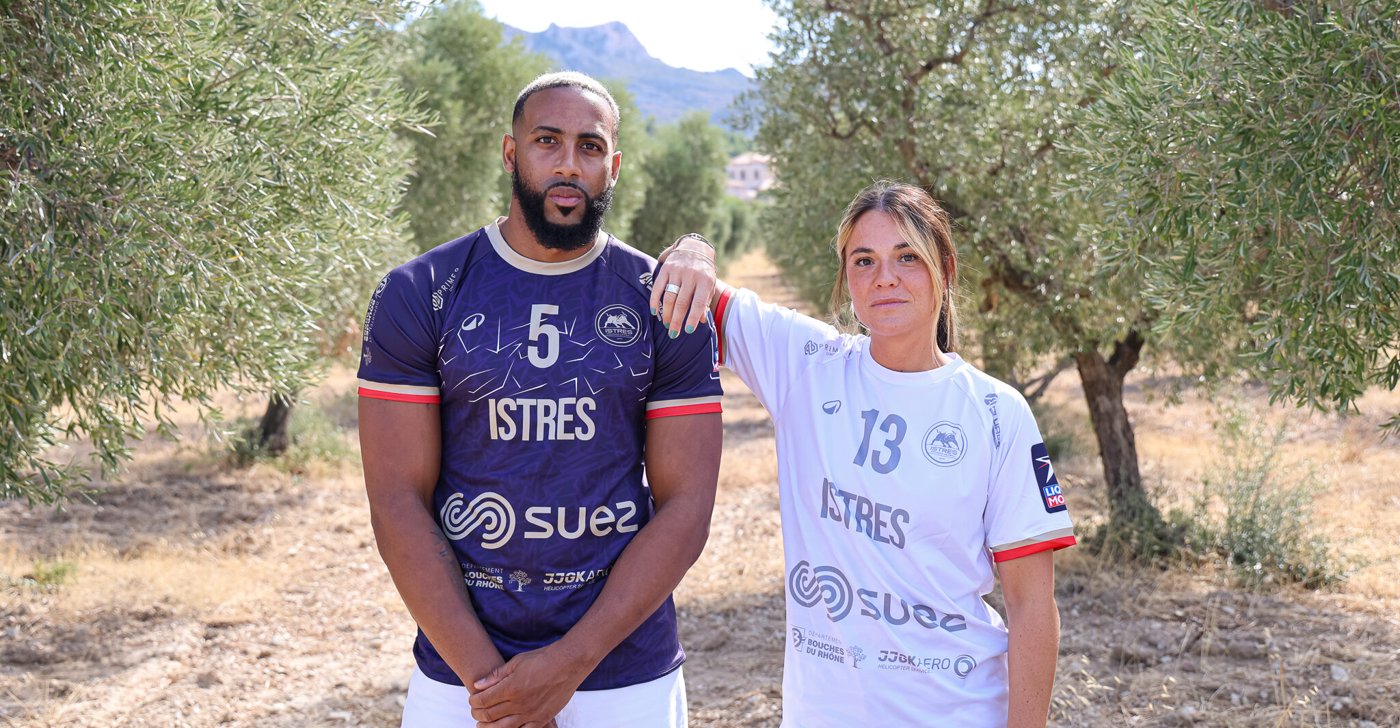 Les nouveaux maillots du Istres Provence Handball pour la saison 2025-2026