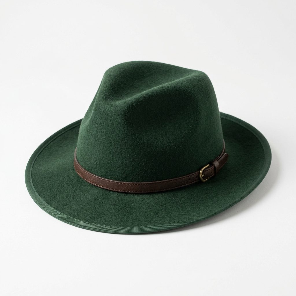 Chapeau feutre vert
